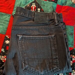 Tom Ford Distressed Men's Faded Black Jeans Straight Fit 33x30